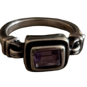 Silpada Sterling Ring with Amethyst Accent Misty Morning